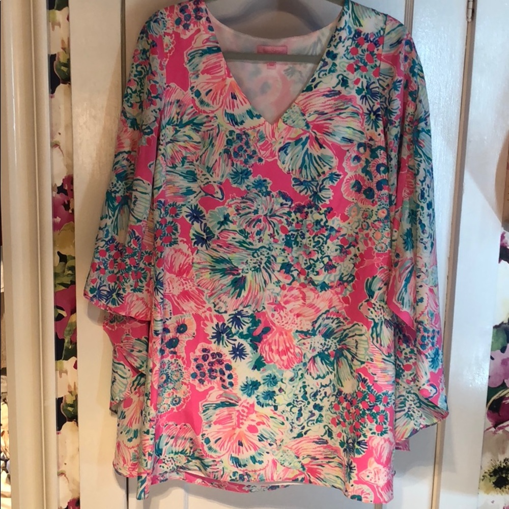 Lilly Pulitzer Miri silk caftan